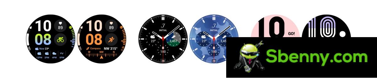Detailed screenshot of Galaxy Watch5 leak with One UI Watch 4.5