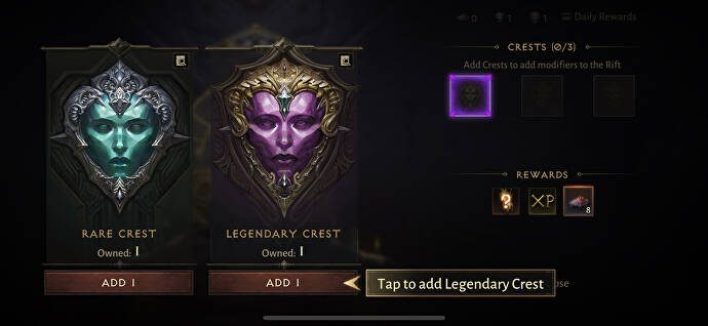 Diablo Immortal Crests Rune Guide get crests