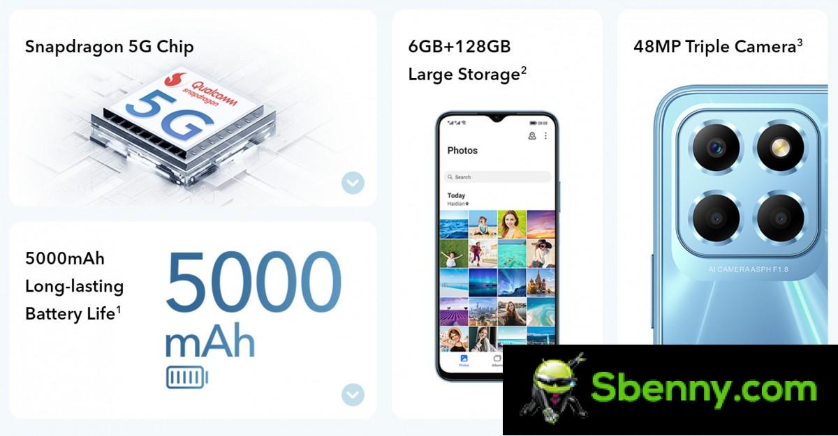 Honor X8 5G announced with SD 480+ and 48MP main camera