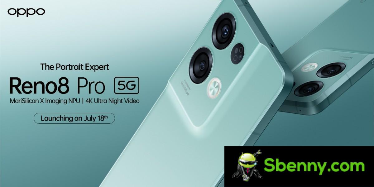 Oppo Reno8, Reno8 Pro arriving in India on July 18th