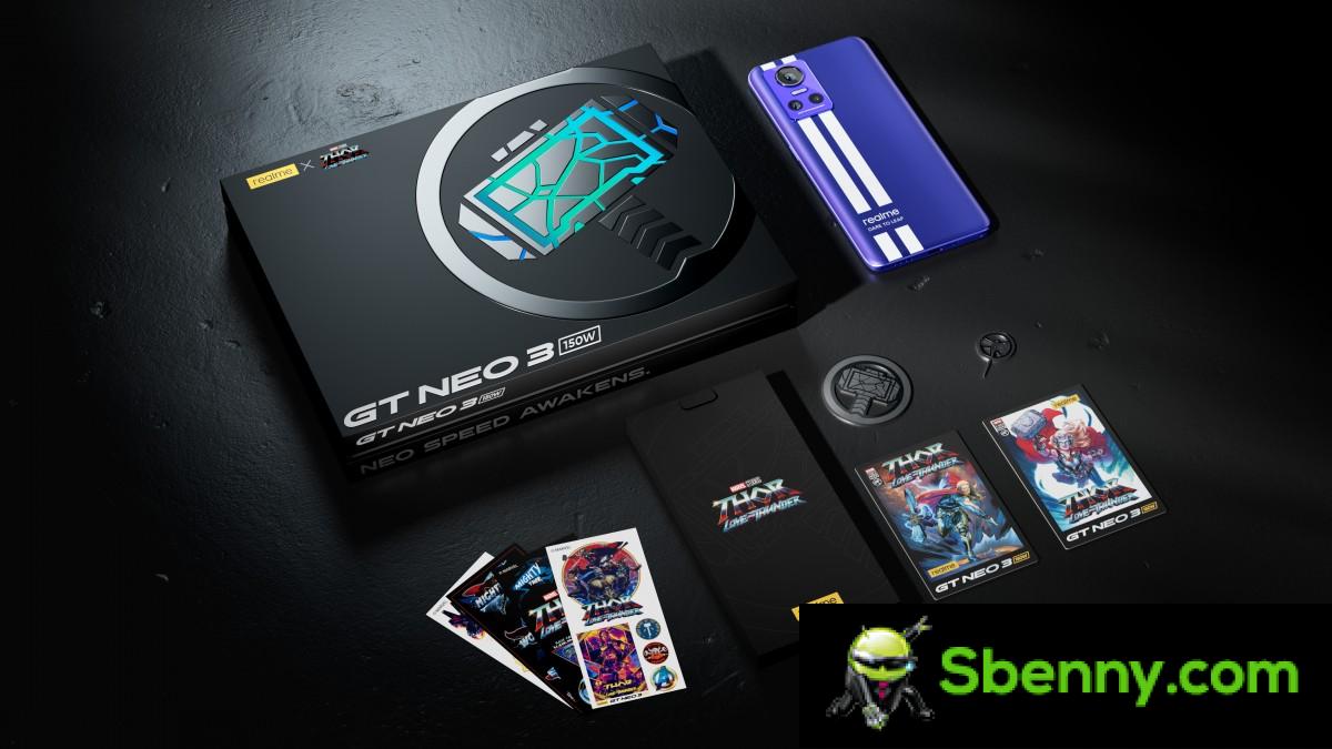 Realme GT Neo 3 150W Thor Love and Thunder Limited Edition presented, sales begin on 13 July