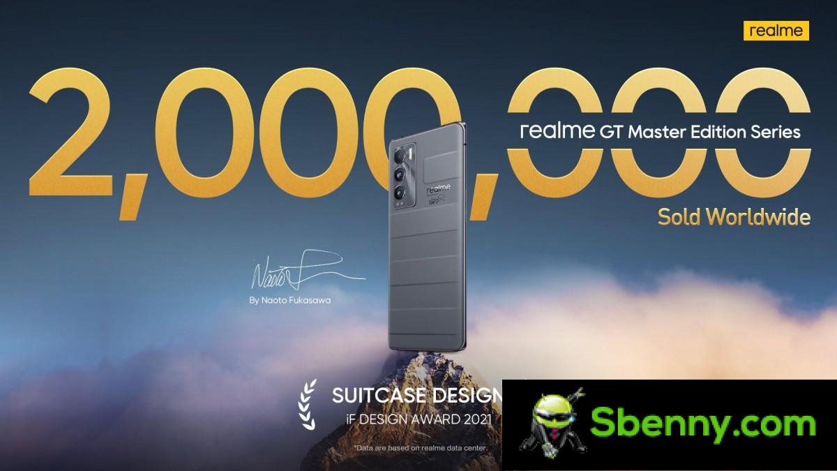Realme sells 2 million GT Master edition smartphones