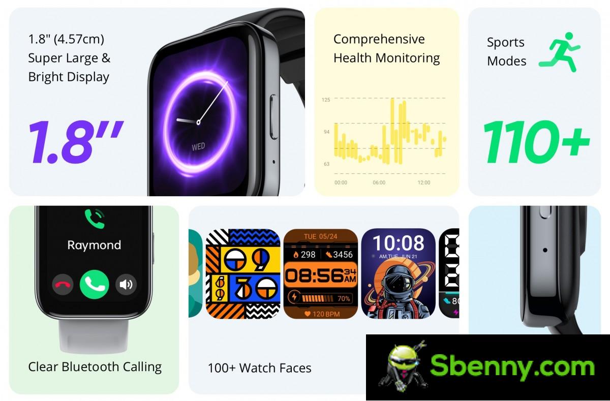 Realme unveils Watch 3, two Bluetooth headsets and a PC monitor