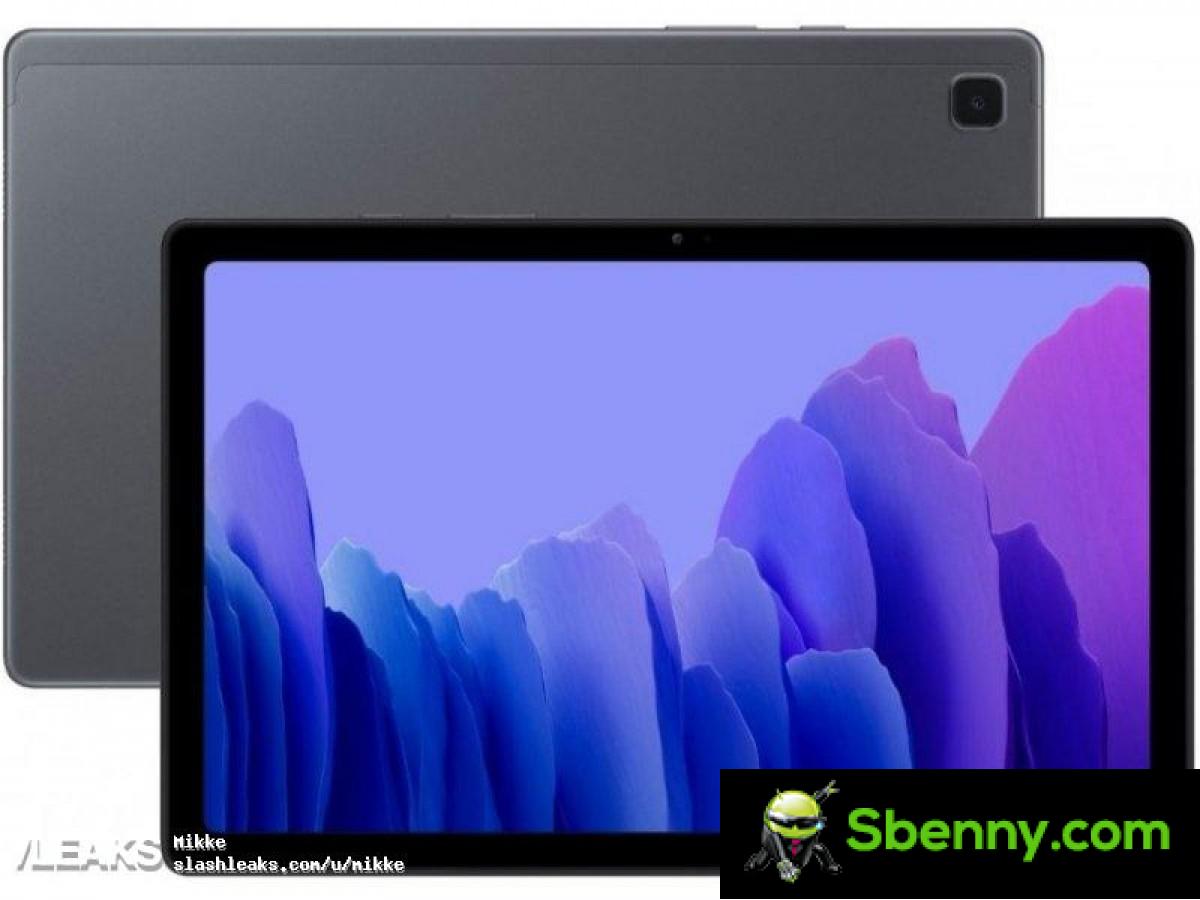 Samsung Galaxy Tab A7 (2022) rendering, main specs and price drop