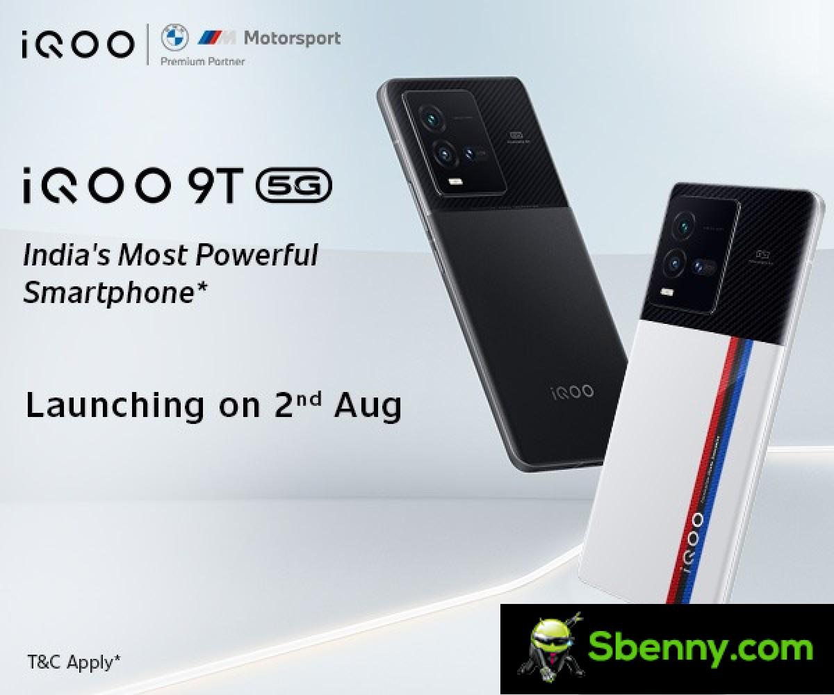 iQOO 9T will be launched on August 2nd in India
