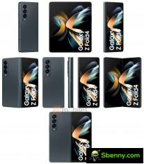 Samsung Galaxy Z Fold4 (render leaked)
