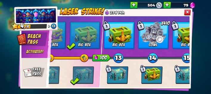 Fight and unlock various rewards