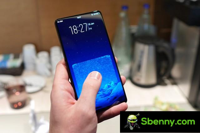 The vivo APEX concept phone had a huge fingerprint reader that covered almost half of the display