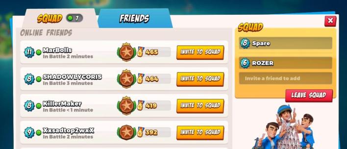 Boom Beach Frontlines invites friends