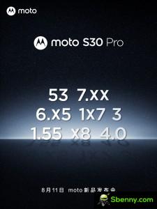 Advance of Moto S30 Pro