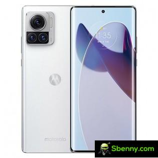 Motorola X30 Pro in black and white