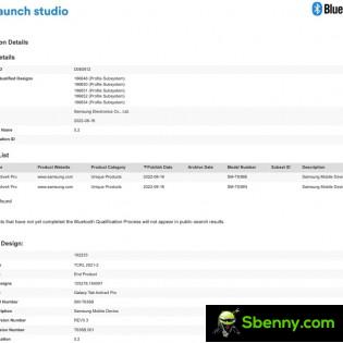 Samsung Galaxy Tab Active4 Pro certifications