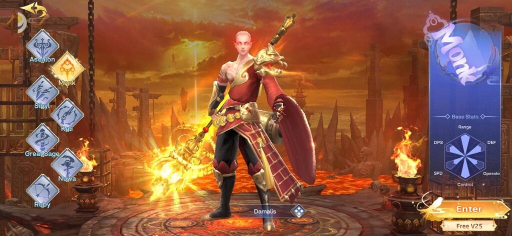 Lost monk-class sanctuary: eternal origin