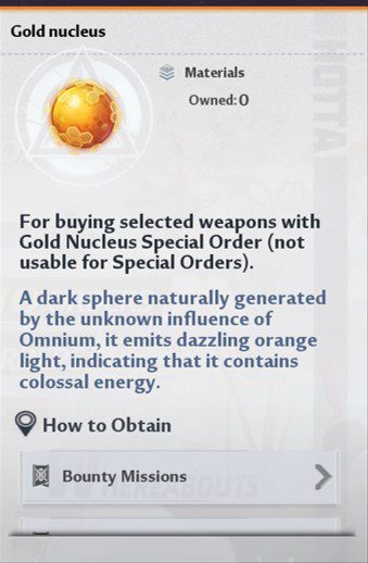 Gold core