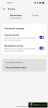 Privacy and Security Settings and Dashboard - ColorOS 13 Review