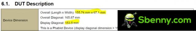 Dimensions of the Sony Xperia 5 IV