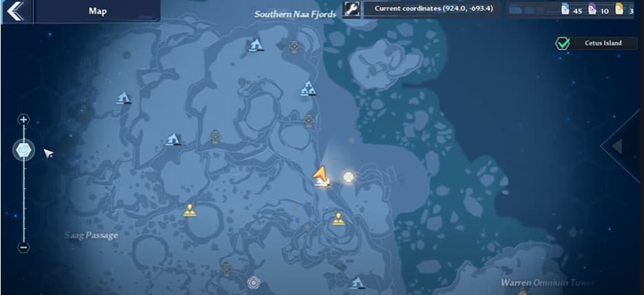 Positions of the monsters of the subject of the aberration of the Tower of Fantasy