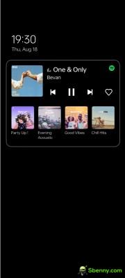 Double tap to see the playback controls