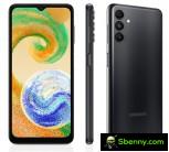 The new Samsung Galaxy A04s in black