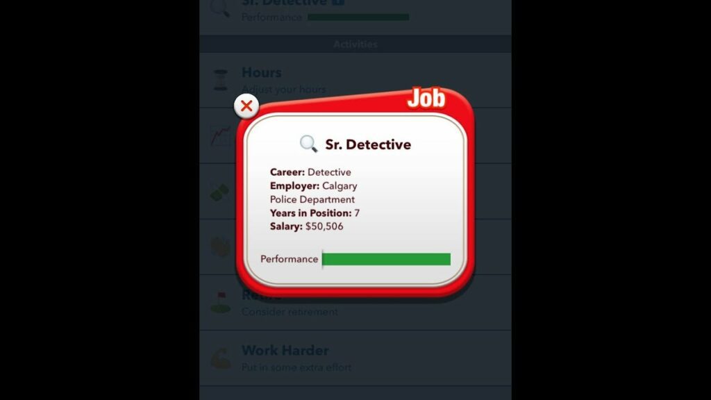 BitLife simulator detective