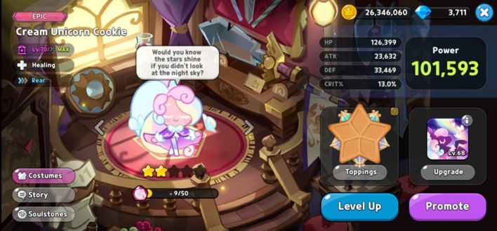 Cookie Run Kingdom Cream Unicorn Cookie
