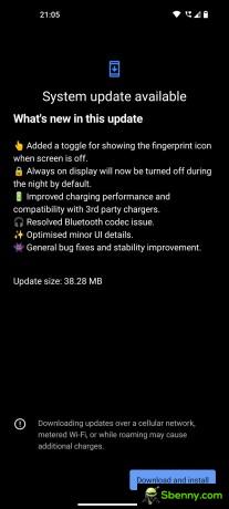 Change log.  Note the lighter shade of gray for the background in the updated version.