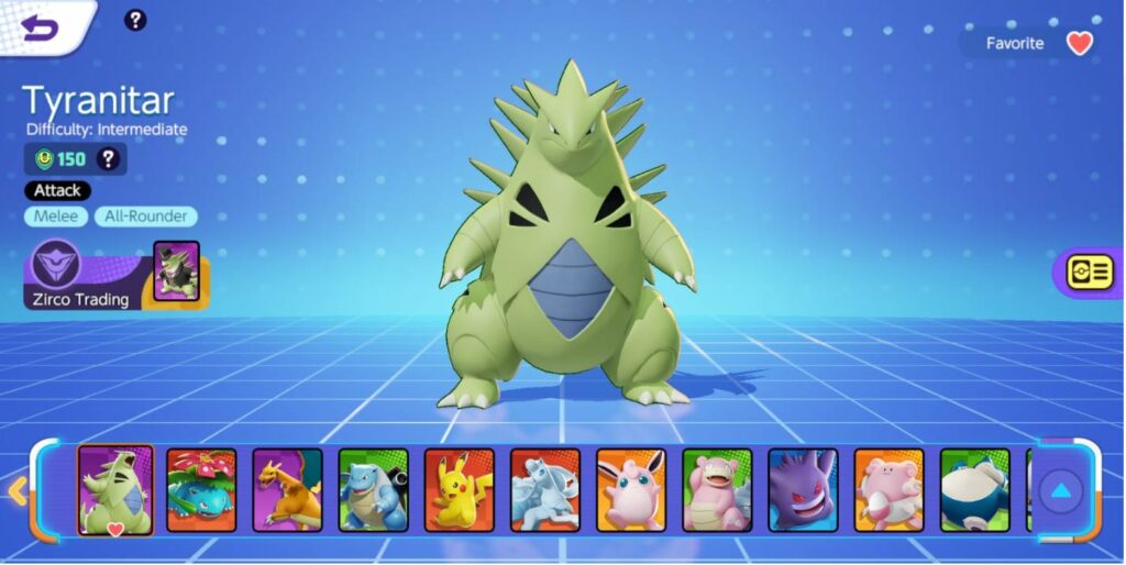 Pokémon Unite Tyranitar Guide overview