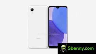 Rendering of the Samsung Galaxy A23e