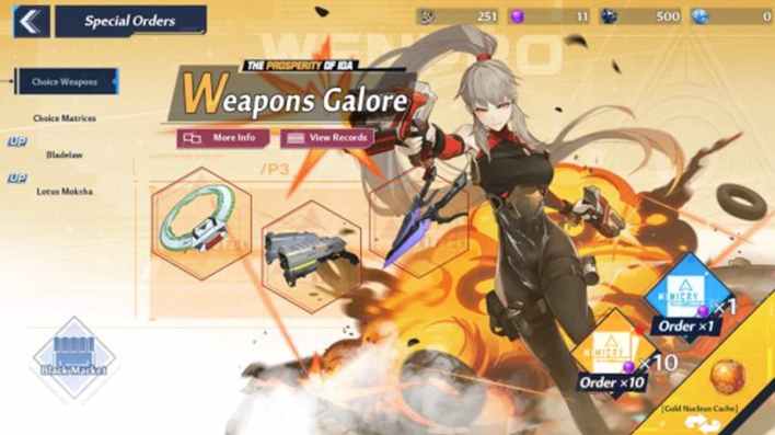 Tower of Fantasy Pity System weapons banner