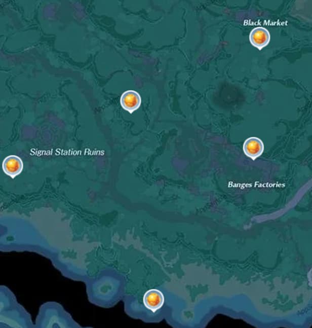 Tower of Fantasy Gold Nucleus Banges locations