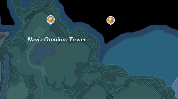 Tower of Fantasy Navia gold core locations