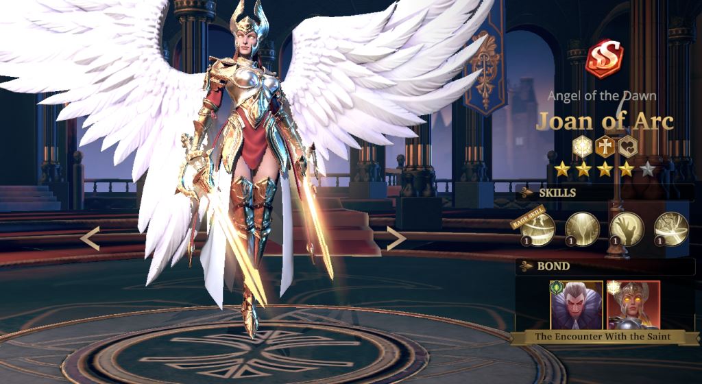 saint joan of arc among the list of levels of the gods