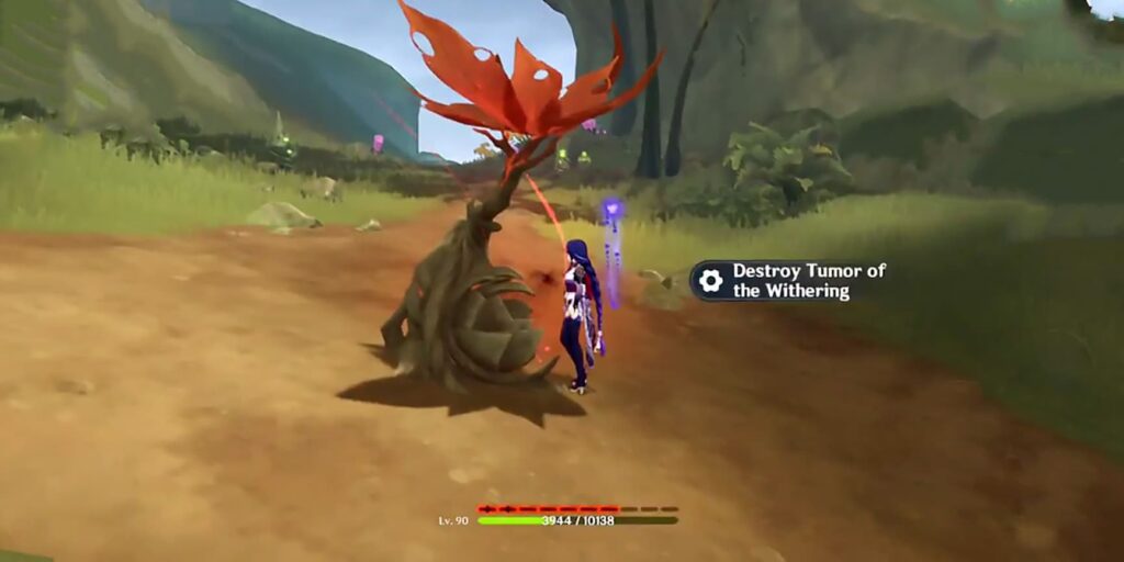 Genshin Impact withering effect