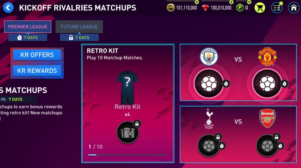 FIFA Mobile Premier League matches