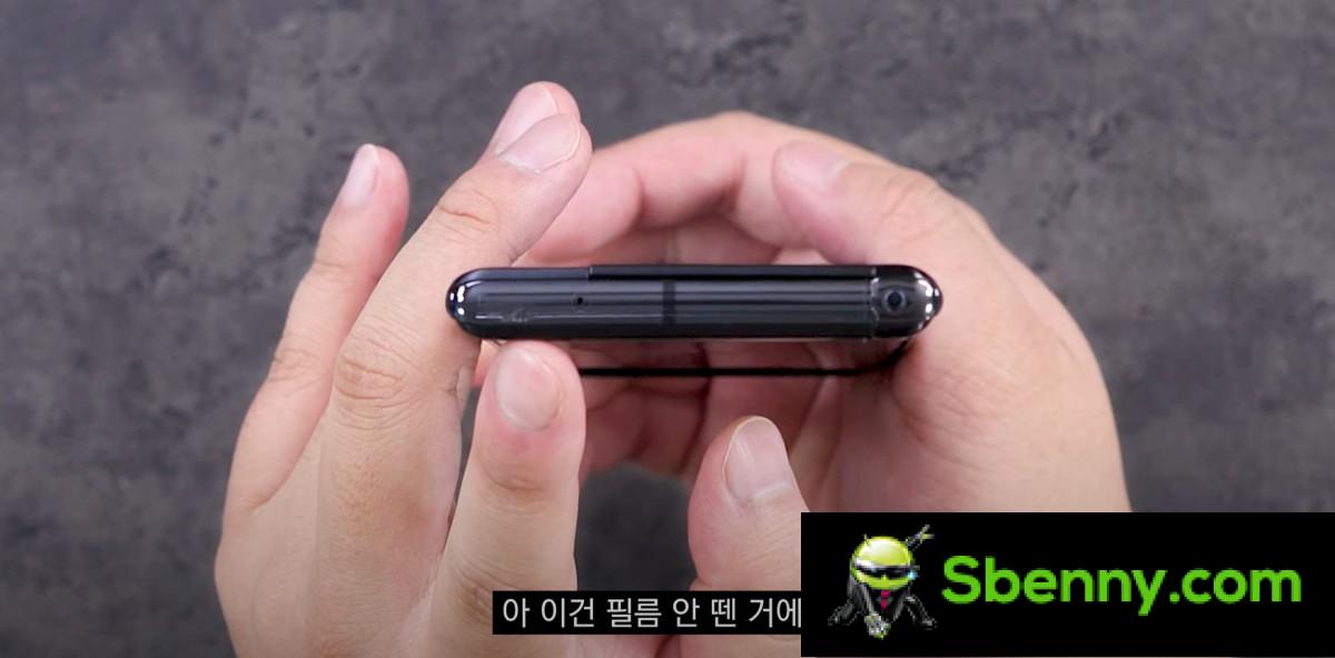 It's not as thick as a closed folding, but the LG Rollable is quite heavy
