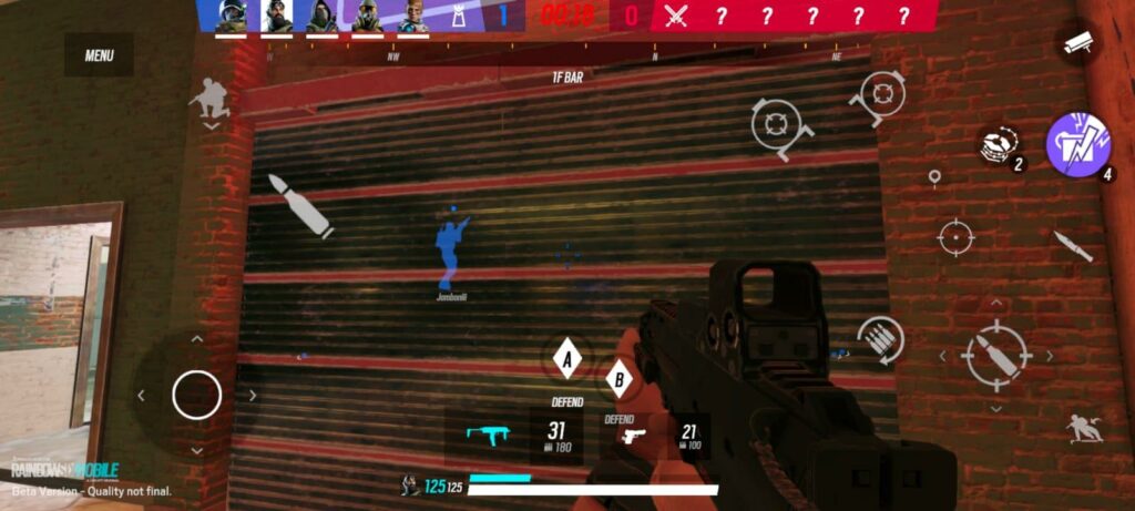 Reinforcements for mobile use of Rainbow Six