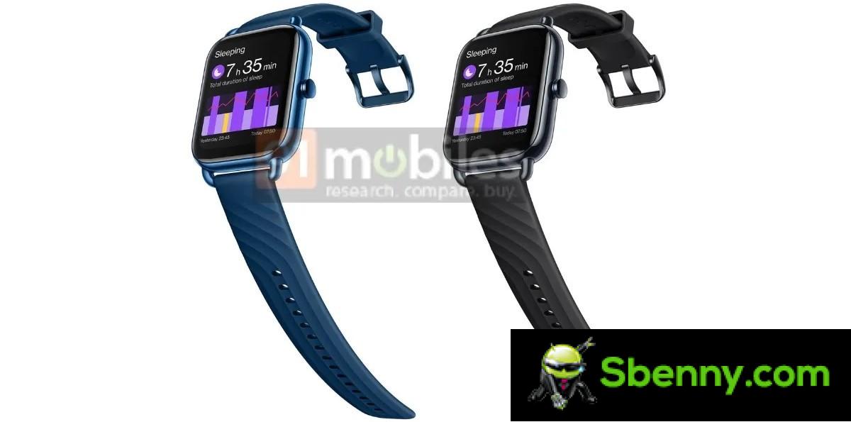 The OnePlus Nord Watch's color options revealed through leaked renders