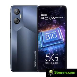 Tecno Pova Neo 5G in Sapphire Black and Sprint Blue colors