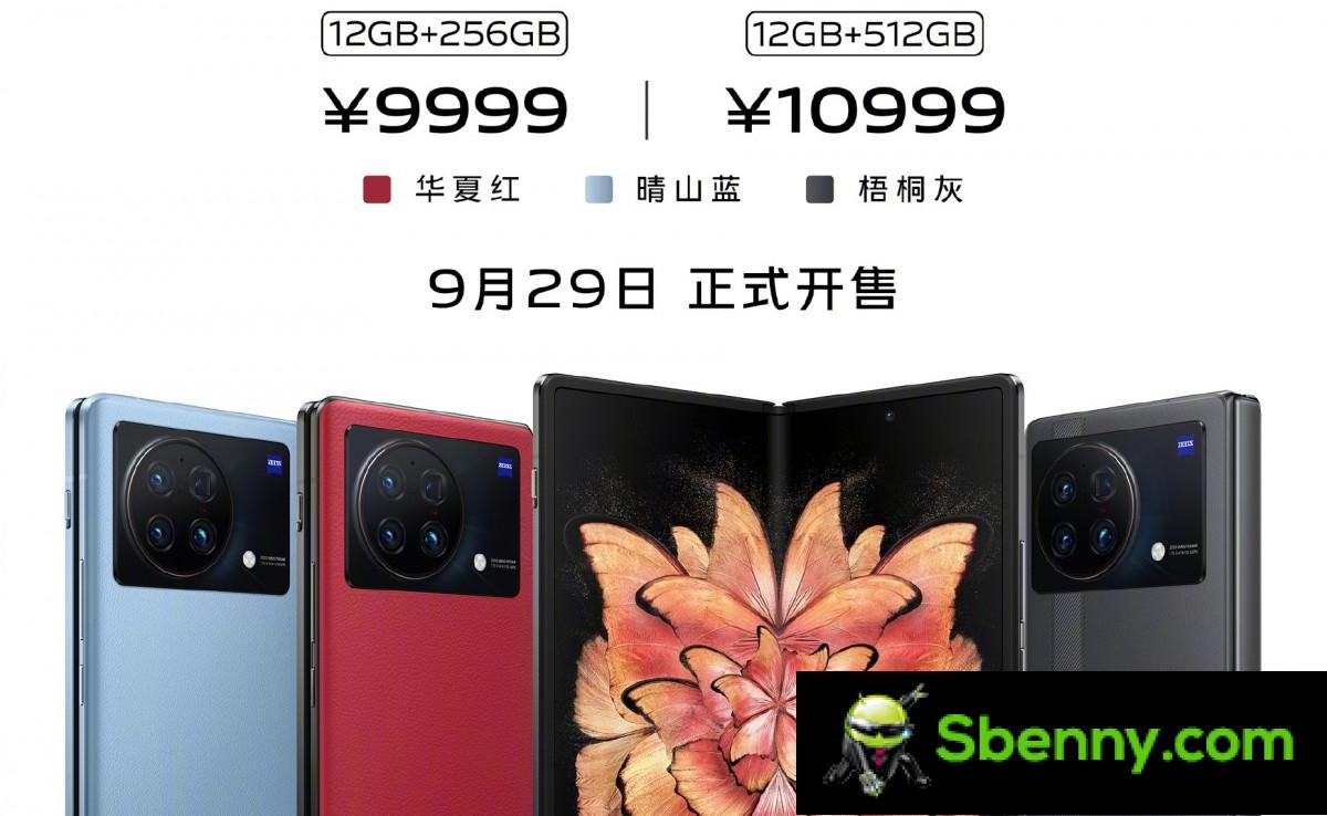 vivo X Fold + becomes official with SD 8+ Gen 1, improved battery and new coloring