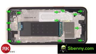 Samsung Galaxy Xcover6 Pro: Standard Phillips head screws