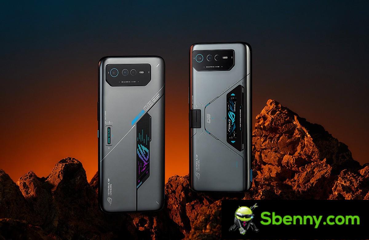 ROG Phone 6D on the left, 6D Ultimate on the right
