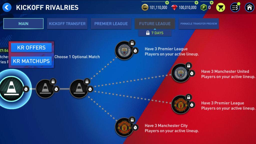 Kick-off Main FIFA Mobile Rivalry