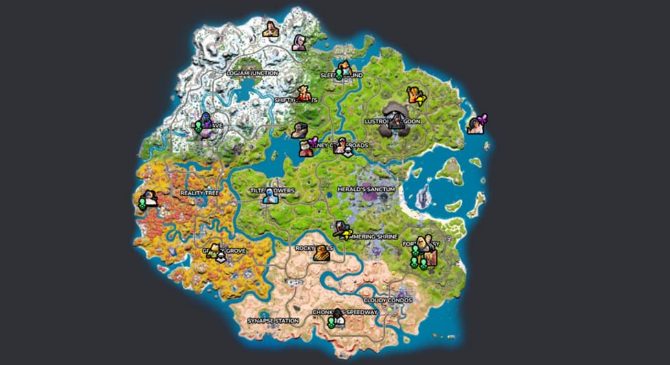 Fortnite NPC Locations Chapter 3 Season 4