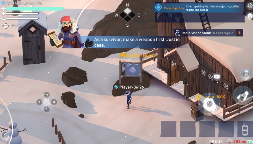 Objectives of the survivor of the Winter Mobile project