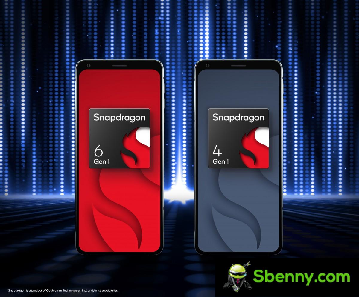 Qualcomm announces Snapdragon 6 Gen 1 and Snapdragon 4 Gen 1