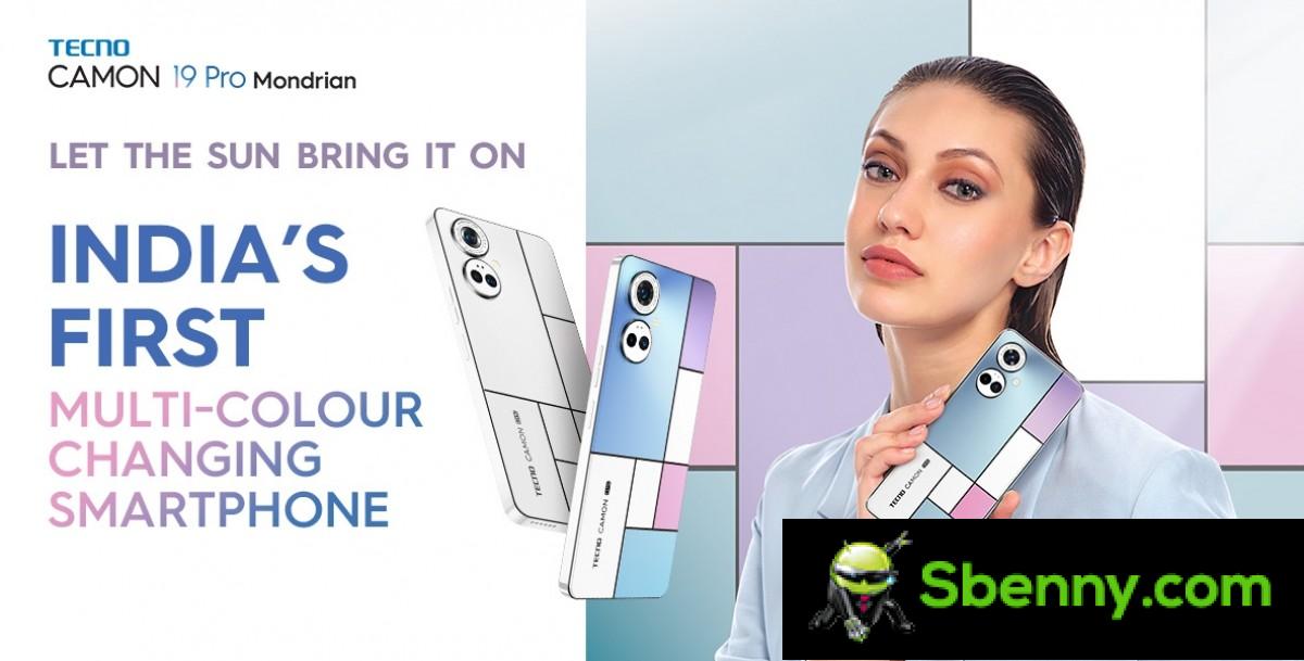 Tecno launches Camon 19 Pro Mondrian with iridescent colors