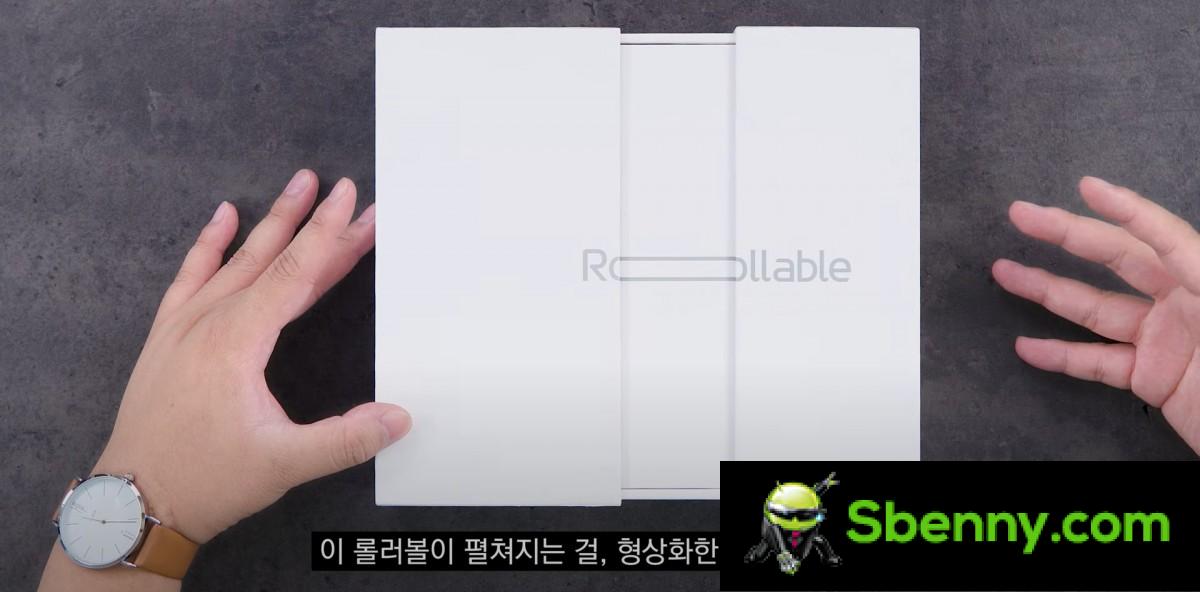 The video shows LG Rollable's great features and how its display wraps around the back