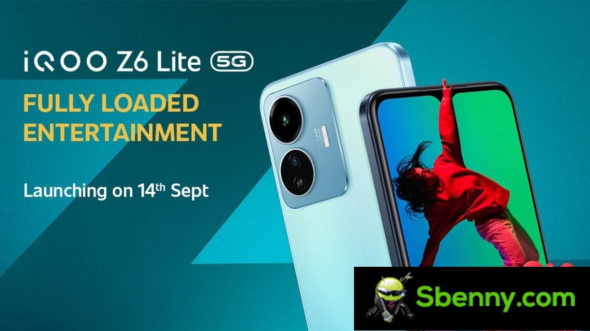 iQOO Z6 Lite will launch on September 14th