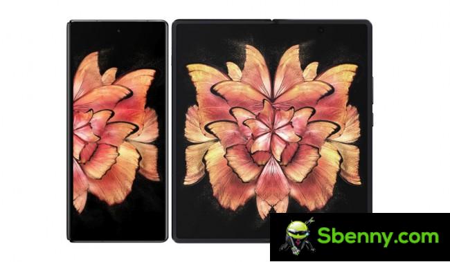 Display with 6.5-inch cover and 8-inch foldable display