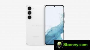 Rendering of the Samsung Galaxy S23